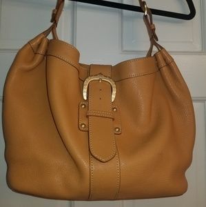 Dooney camel slouch bag.